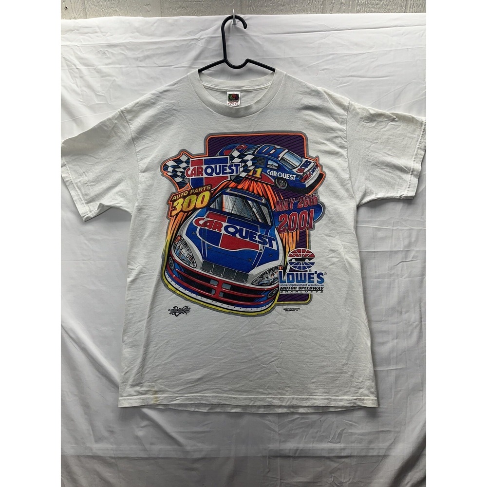 2001 NASCAR Carquest T-shirt white extra large